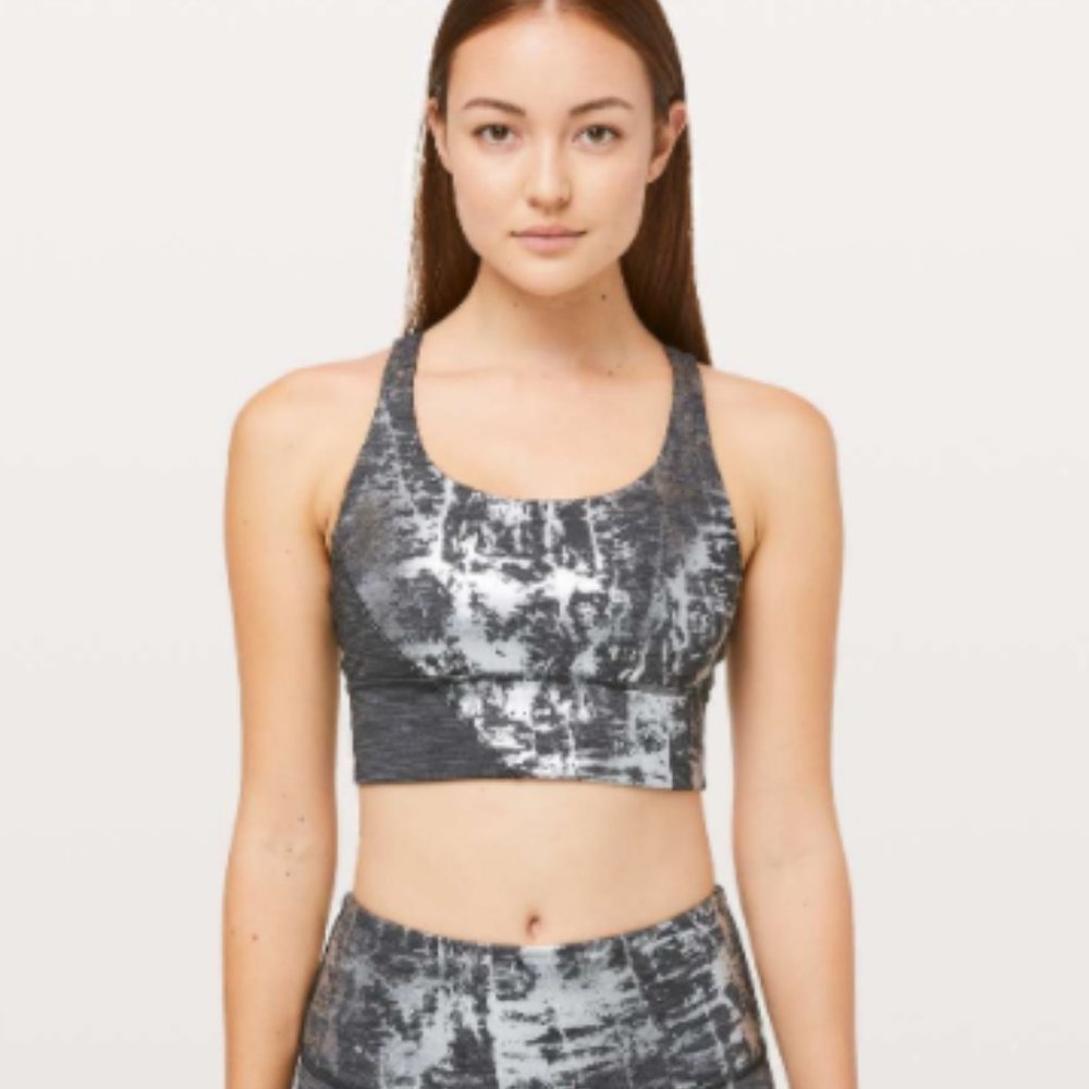 Lululemon 🍋 Energy Bra Long Line *Foil